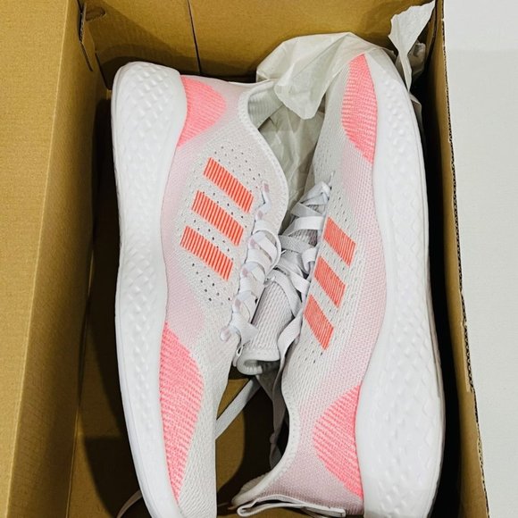 Adidas GY8597 Fluid Flow 2.0  Sneaker Shoes Almost Pink / Turbo - Picture 3 of 5